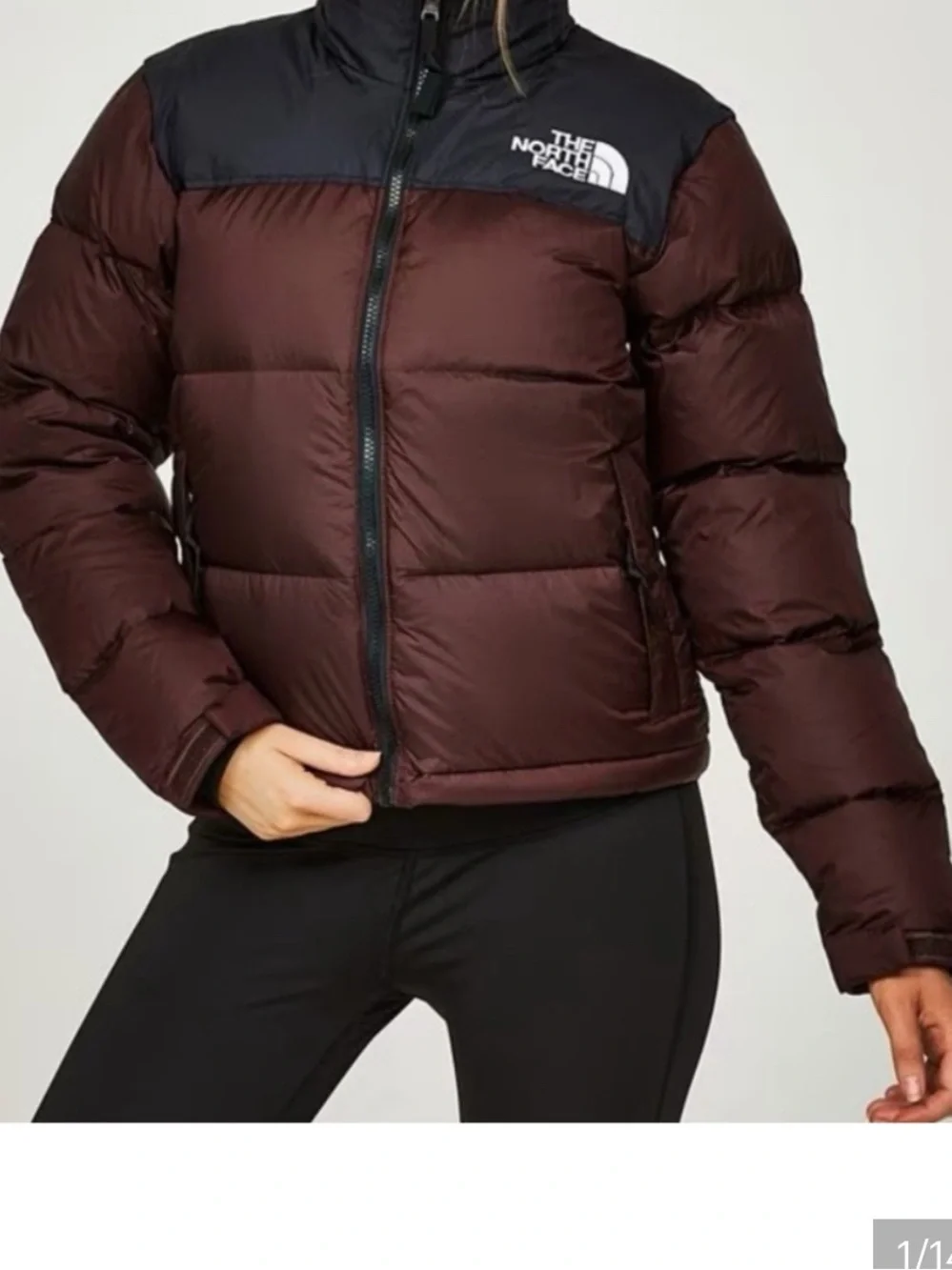 The North Face 1996 Retro Nuptse Jacket in Brown Black Nylon Men’s Size XL NWT!